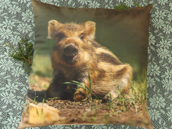 Kissen Frischling Wildschwein ca. 50x50 cm