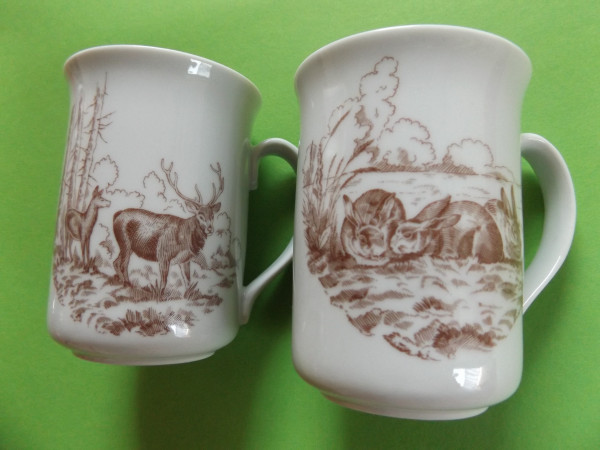 SONDERAKTION Kaffee -Tasse-Pott 2er-Set Jagdmotiv