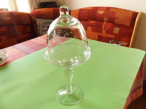 SONDERAKTION Schale Glas mit Fuß und Deckel