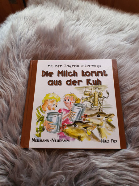 Die Milch kommt aus der Kuh