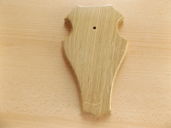 Trophäenschild Rehschild Eiche hell