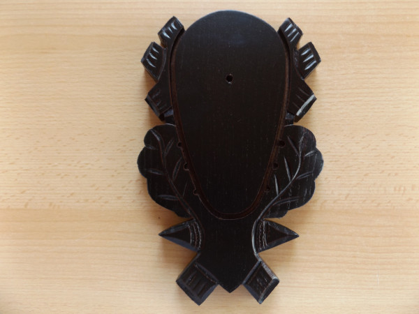 Trophäenschild Rehschild Eiche dunkel
