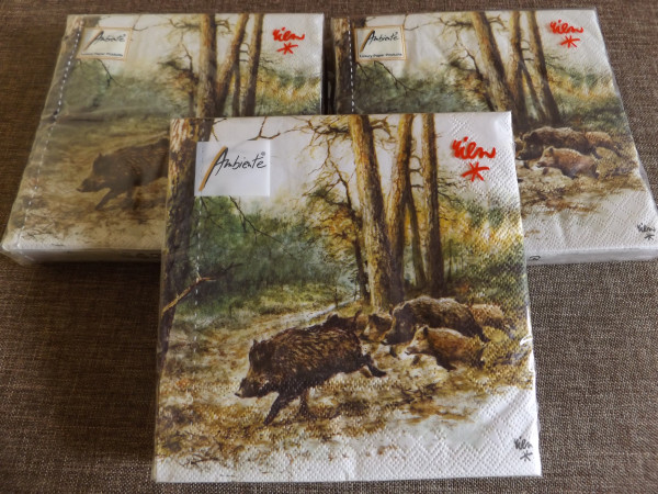 Servietten Wildschwein