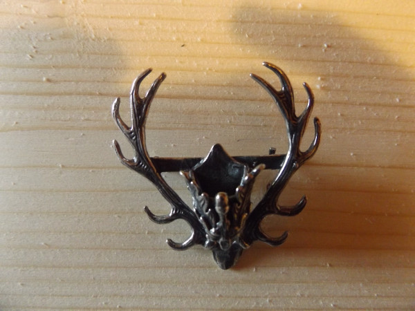 Hutanstecker Hirschgeweih (für zwei Grandeln)